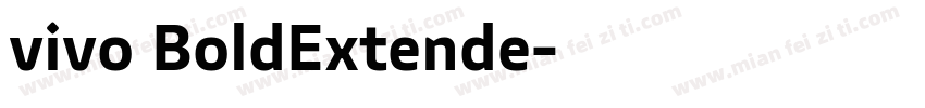 vivo BoldExtende字体转换